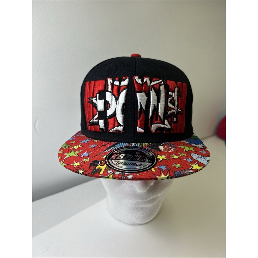 KB Ethos New York Skyline Stars‎ Pow Black Red SnapBack New